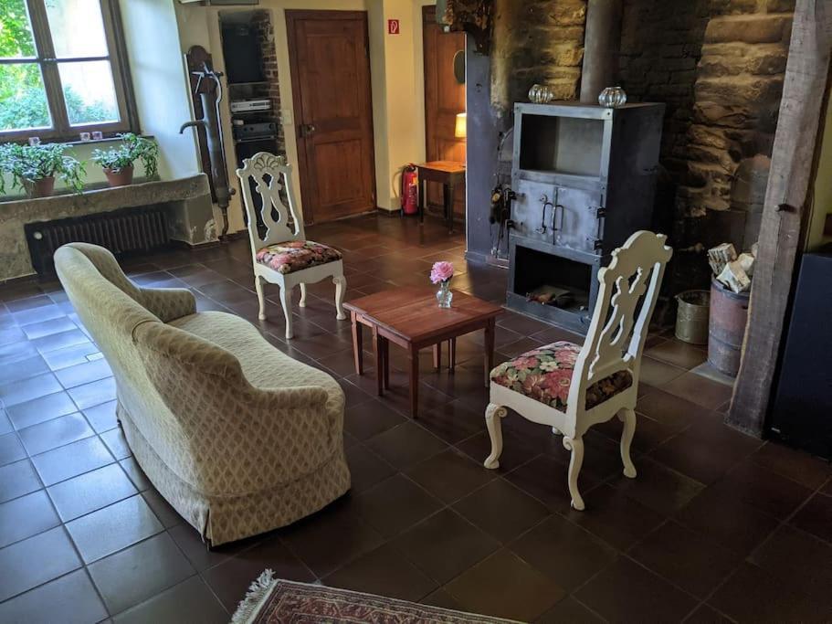 Ferienwohnung Haus Keppelborg: Zi Antonia Mit Kirchplatzblick Heek Exterior foto